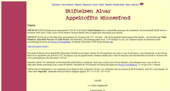 Desktop Screenshot of alvarfonden.org